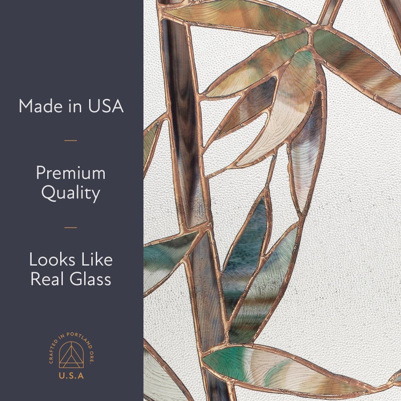 Artscape Glass Bamboo | Privacy Window Film with Vibrant Colored Pattern | Non-Adhesive & UV Protection | Easy to Apply & Removable | 24 x 36 Inches | Made in USA - Image 4